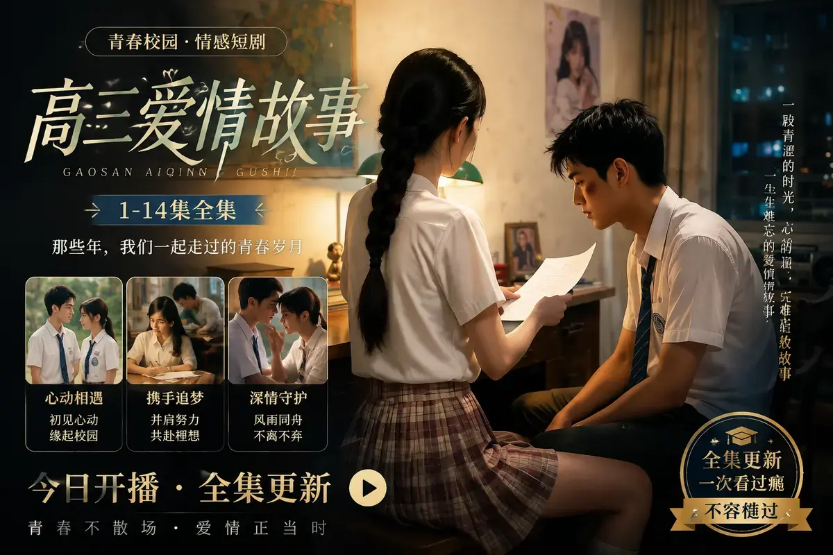 《高三爱情故事》高清完整版在线观看-林澈苏晚晴校园恋曲全集-无删减中字流畅播放-高三爱情故事网盘下载